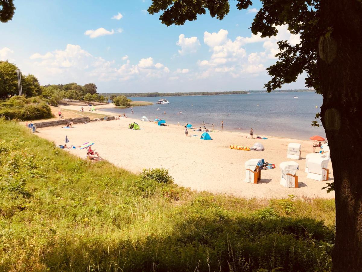 Seeliebe Mit Sauna Und Nur 50 Mtr. Bis Zum Strand Senftenberg Bagian luar foto